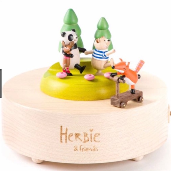 Papyrus Herbie and Friends Wooden Musical Box new!! - Picture 9 of 16